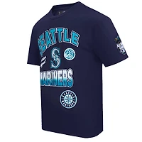 Men's Pro Standard Navy Seattle Mariners Turn It Up Dropped Shoulder T-Shirt