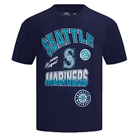Men's Pro Standard Navy Seattle Mariners Turn It Up Dropped Shoulder T-Shirt
