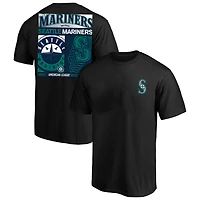 Men's Profile  Black Seattle Mariners Big & Tall Two-Sided Graphic T-Shirt