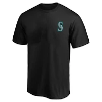 Men's Profile  Black Seattle Mariners Big & Tall Two-Sided Graphic T-Shirt