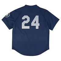 Maillot d'entraînement au bâton en maille pour hommes, profil bleu marine, Seattle Mariners, Big & Tall, collection Cooperstown