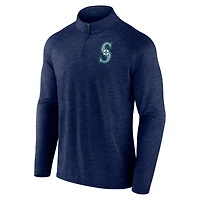 Haut à quart de zip raglan pour hommes Profile Navy Seattle Mariners Big & Tall