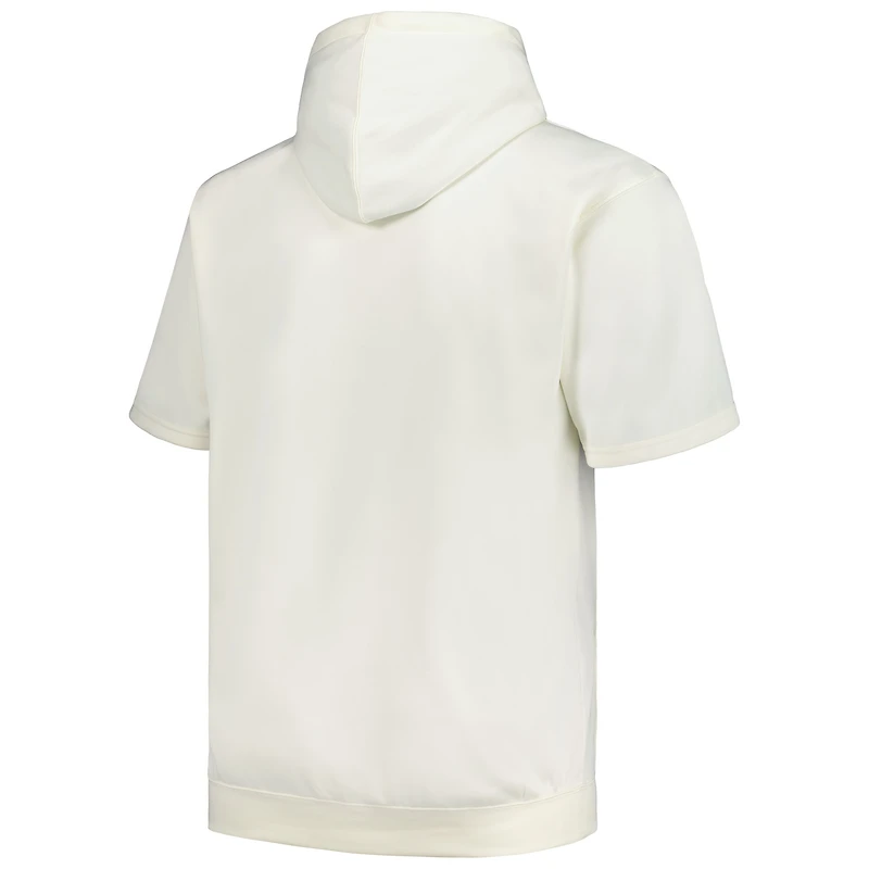 Sweat à capuche manches courtes contrastées Profile Oatmeal Seattle Mariners Big & Tall pour homme