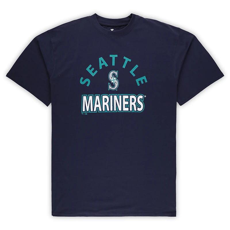 Men's Profile Seattle Mariners Big & Tall T-Shirt Shorts Combo Set