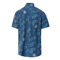 Chemise boutonnée Reyn Spooner Navy Seattle Mariners pour homme, grandes tailles Kekai Performance Tri-Blend