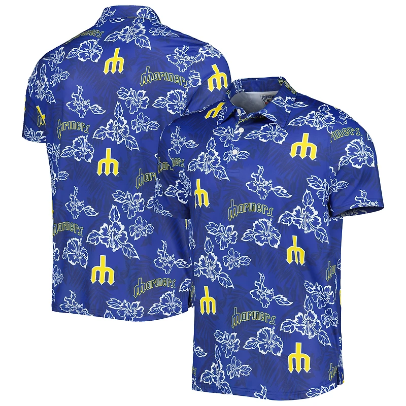 Polo à imprimé Puamana bleu marine Seattle Mariners de la collection Cooperstown Reyn Spooner pour homme