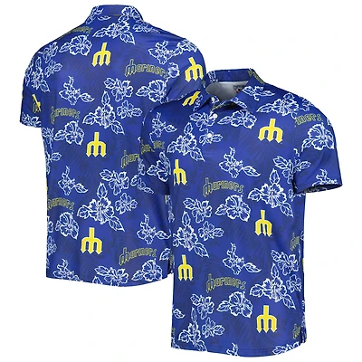 Polo à imprimé Puamana bleu marine Seattle Mariners de la collection Cooperstown Reyn Spooner pour homme