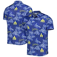 Polo à imprimé Puamana bleu marine Seattle Mariners de la collection Cooperstown Reyn Spooner pour homme