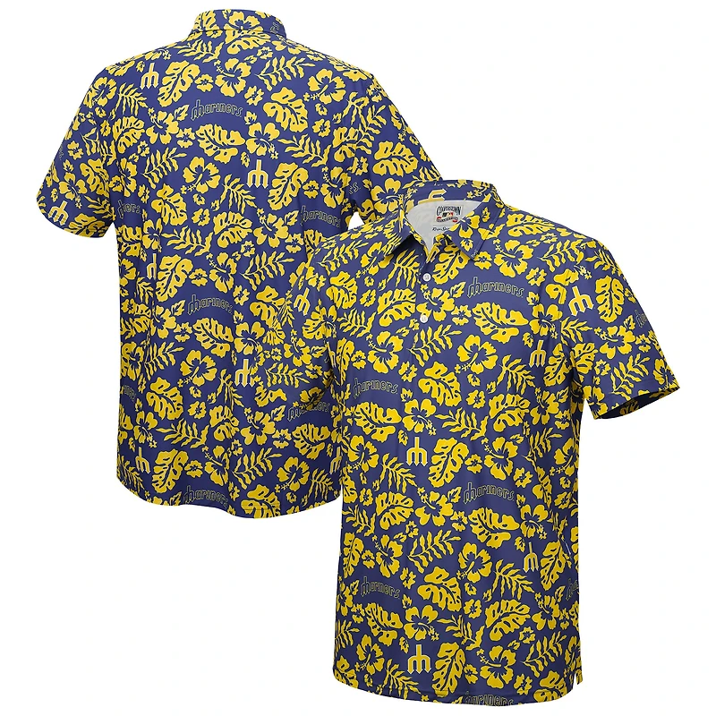 Men's Reyn Spooner Royal Seattle Mariners Big & Tall Cooperstown Collection Pua Performance Polo