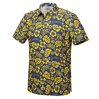 Polo de performance Pua pour homme Reyn Spooner Royal Seattle Mariners Grandes Tailles Collection Cooperstown