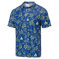 Polo de performance Reyn Spooner Royal Seattle Mariners la collection Cooperstown pour hommes
