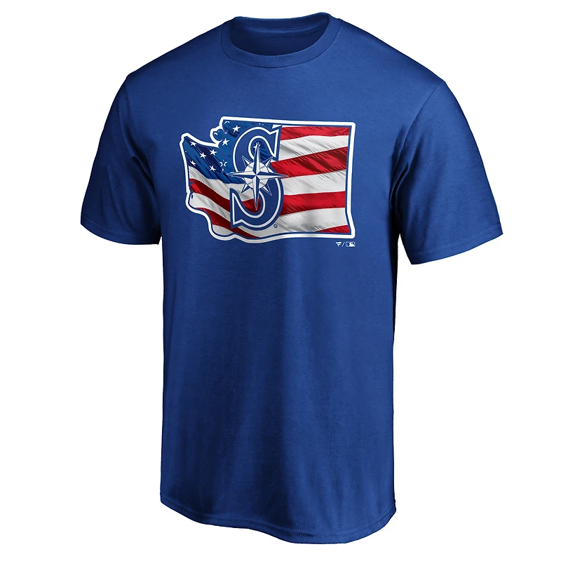 T-shirt pour homme avec le logo des Royal Seattle Mariners