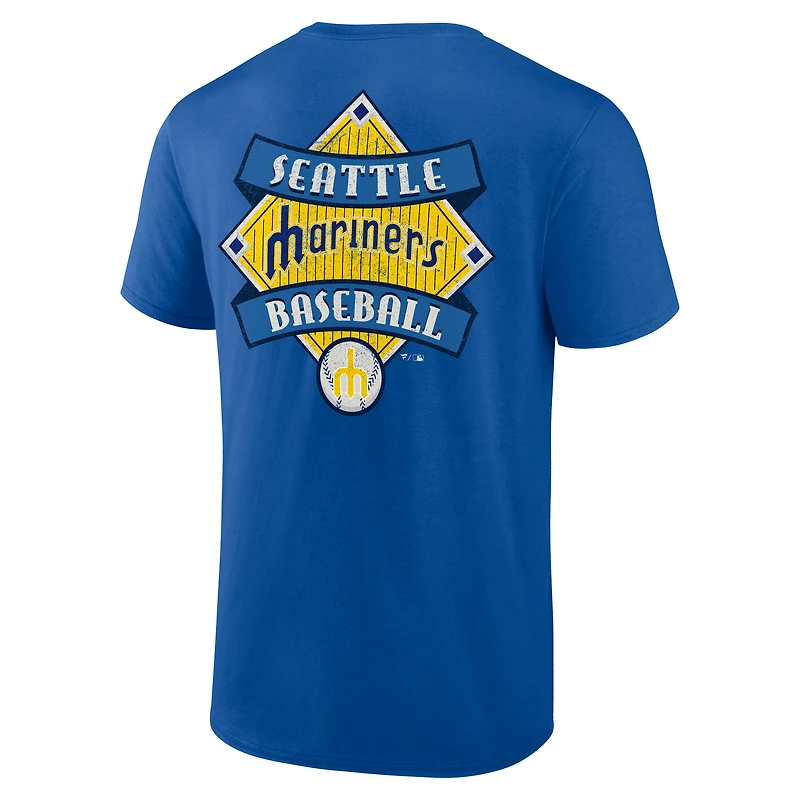 Men's Royal Seattle Mariners Cooperstown Collection Field Play T-Shirt