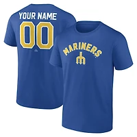 Men's Royal Seattle Mariners Cooperstown Collection Winning Streak Custom T-Shirt