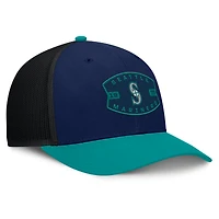 Men's Seattle Mariners Fanatics Navy/Teal Cutoff Adjustable Trucker Hat