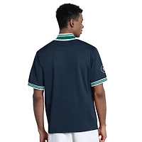 Veste à manches courtes boutonnée Starter bleu marine Seattle Mariners pour homme