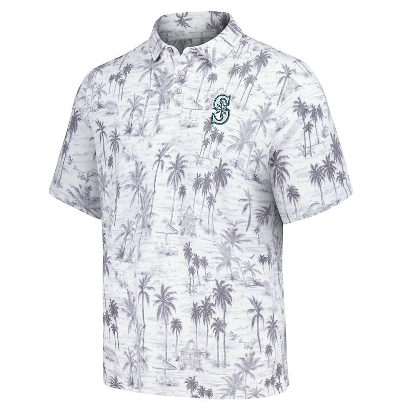 Polo tri-mélange Tommy Bahama pour hommes Seattle Mariners Sport Cabana Shores IslandZone