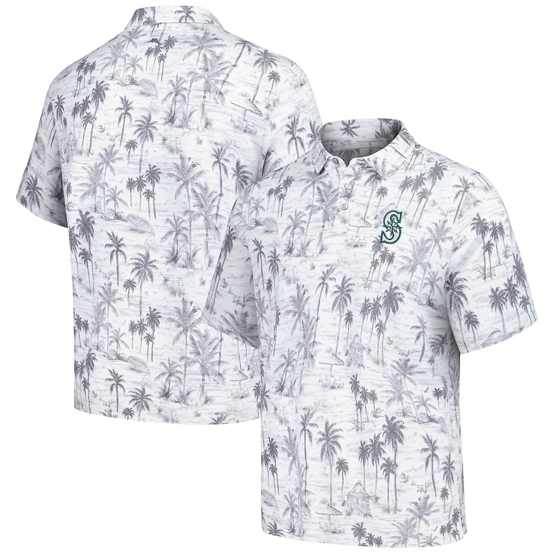 Polo tri-mélange Tommy Bahama pour hommes Seattle Mariners Sport Cabana Shores IslandZone