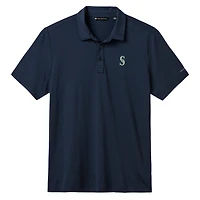 Men's TravisMathew  Heather Navy Seattle Mariners Game Day Tri-Blend Polo
