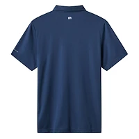 Polo bleu marine TravisMathew pour homme, motif tri-mélange des Seattle Mariners Playoff Pitch