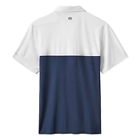 Polo tri-blend blanc/bleu marine TravisMathew pour homme, motif Home Run Leader des Seattle Mariners