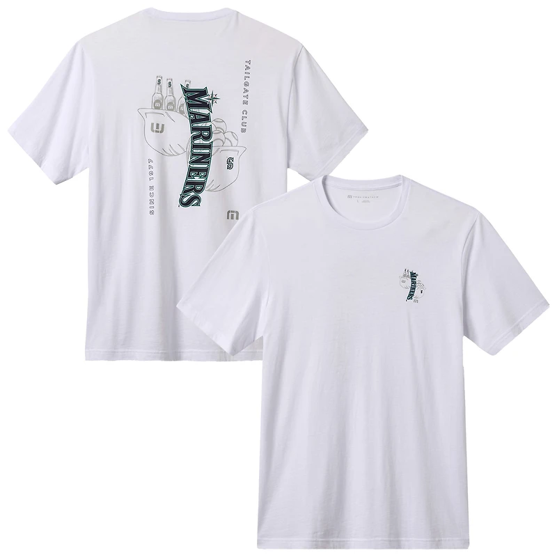 T-shirt homme TravisMathew blanc Seattle Mariners Dugout Dreams