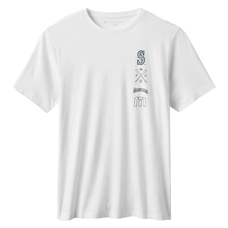 T-shirt blanc Sunset Slam 2.0 des Seattle Mariners pour homme