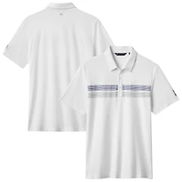 Polo tri-blend blanc Top Recruit des Seattle Mariners pour homme TravisMathew