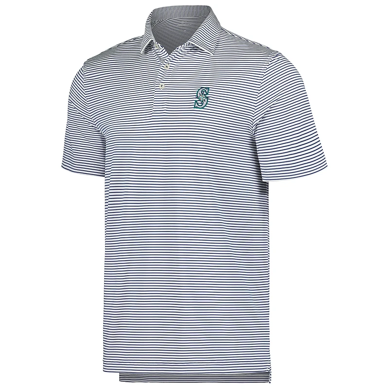 Men's Vineyard Vines  Navy Seattle Mariners Bradley Stripe Polo
