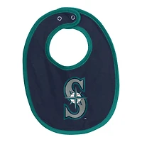 Ensemble body, bavoir et chaussons pour nouveau-né des Seattle Mariners
