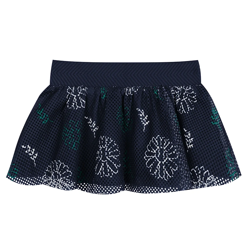 Newborn White/Navy Seattle Mariners Sweet Catcher 3-Piece Bodysuit, Headband and Skirt Set