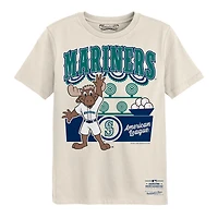 T-shirt Mitchell & Ness crème Seattle Mariners pour enfants d'âge préscolaire