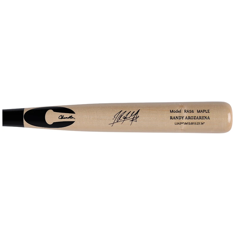 Bâton de jeu Chandler autographié par Randy Arozarena des Mariners de Seattle