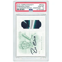 Robinson Cano Seattle Mariners Autographed 2015 Topps Dynasty Emerald Game Used Quad-Color Relic #AP-RCA2 #4/5 PSA Authenticated 10 Card