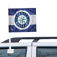 Drapeau de voiture double face des Mariners de Seattle