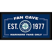 Seattle Mariners Framed 10" x 20" Fan Cave Collage