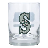 Seattle Mariners Letterman 14 oz. Verre de roches