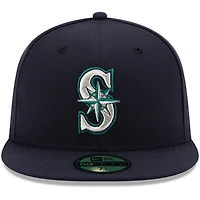 Seattle Mariners New Era Game Authentic Collection On-Field 59FIFTY - Casquette ajustée Marine
