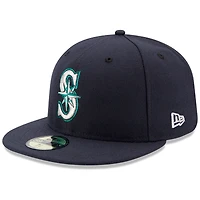 Seattle Mariners New Era Game Authentic Collection On-Field 59FIFTY - Casquette ajustée Marine