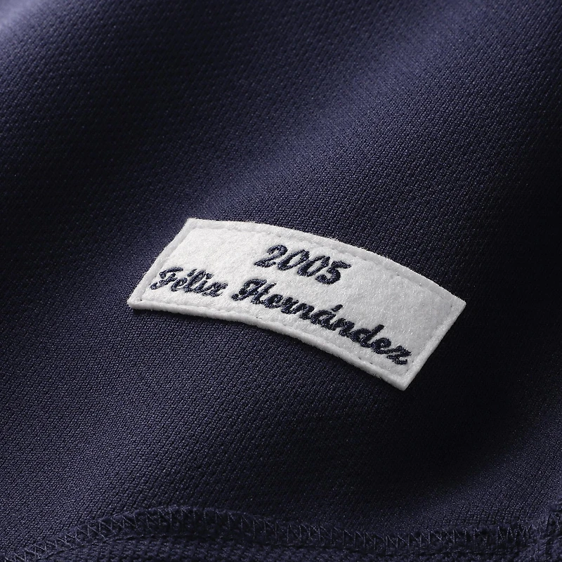 Toddler Mitchell & Ness Felix Hernandez Navy Seattle Mariners Throwback Mesh Batting Practice Jersey