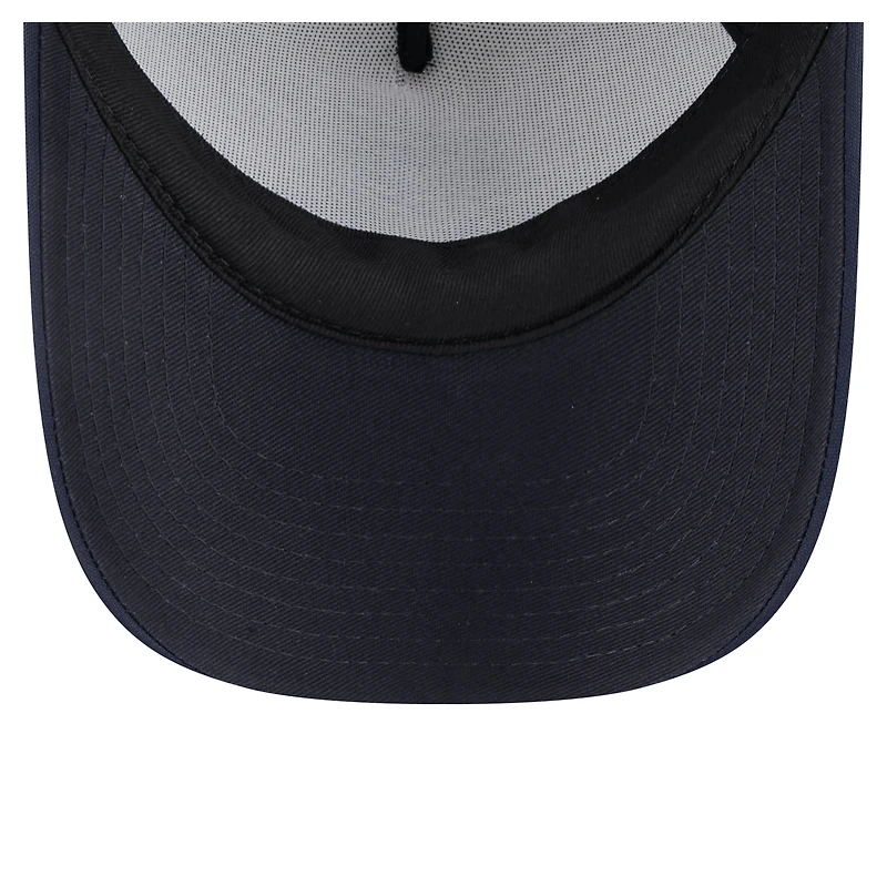 Toddler New Era  White/Navy Seattle Mariners Painted A-Frame 9FORTY Trucker Adjustable Hat