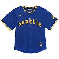 Maillot de joueur Nike Seattle Mariners City Connect Limited, bleu marine, pour tout-petit