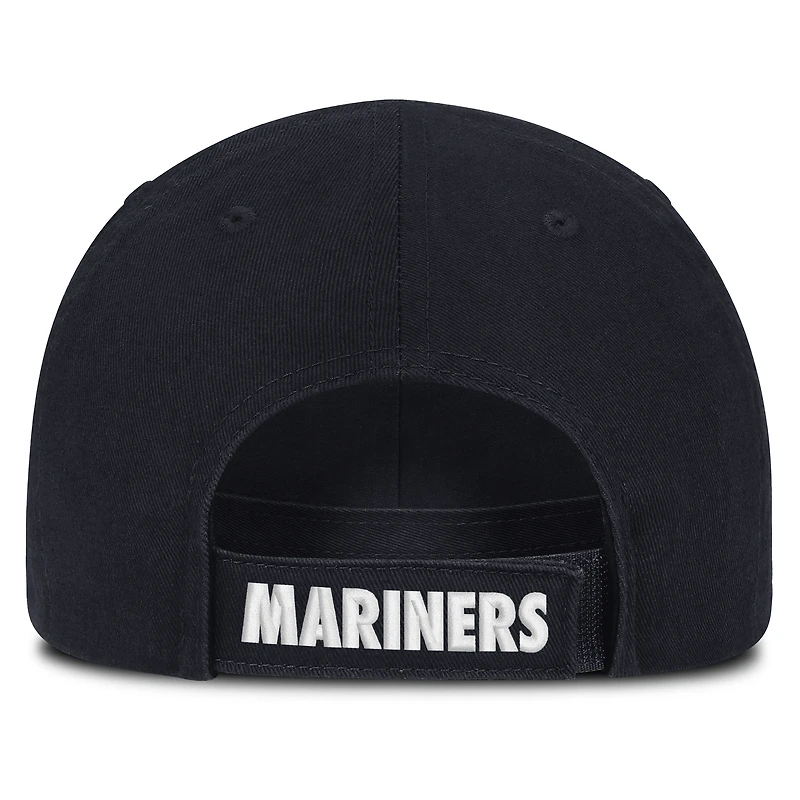 Casquette ajustable Nike bleu marine Seattle Mariners Mascot Club pour tout-petit