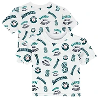 Toddler Outerstuff  White Seattle Mariners Run Down T-Shirt