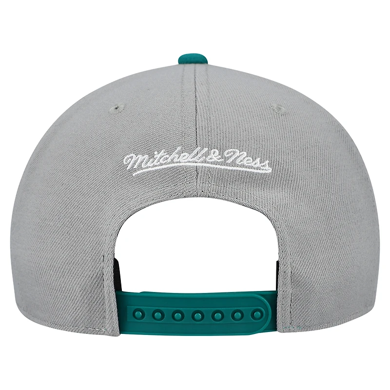 Casquette ajustable unisexe Mitchell & Ness grise Seattle Mariners Basic Coop Pro