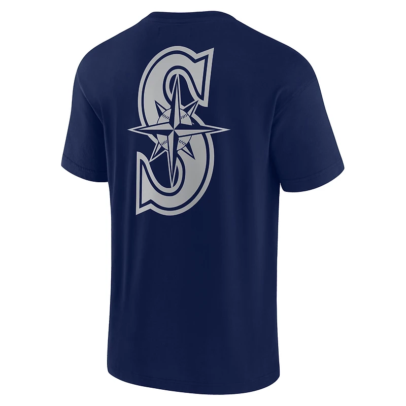 T-shirt unisexe Fanatics Navy Seattle Mariners Elements à manches courtes ultra doux