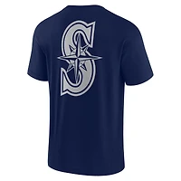 T-shirt unisexe Fanatics Navy Seattle Mariners Elements à manches courtes ultra doux