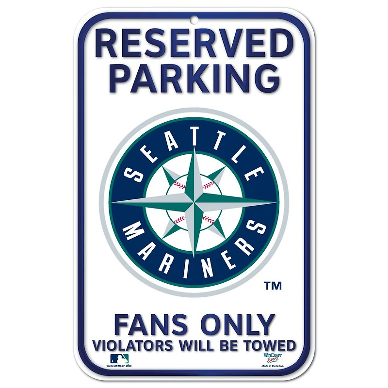WinCraft Seattle Mariners 11" x 17" Plastic Sign