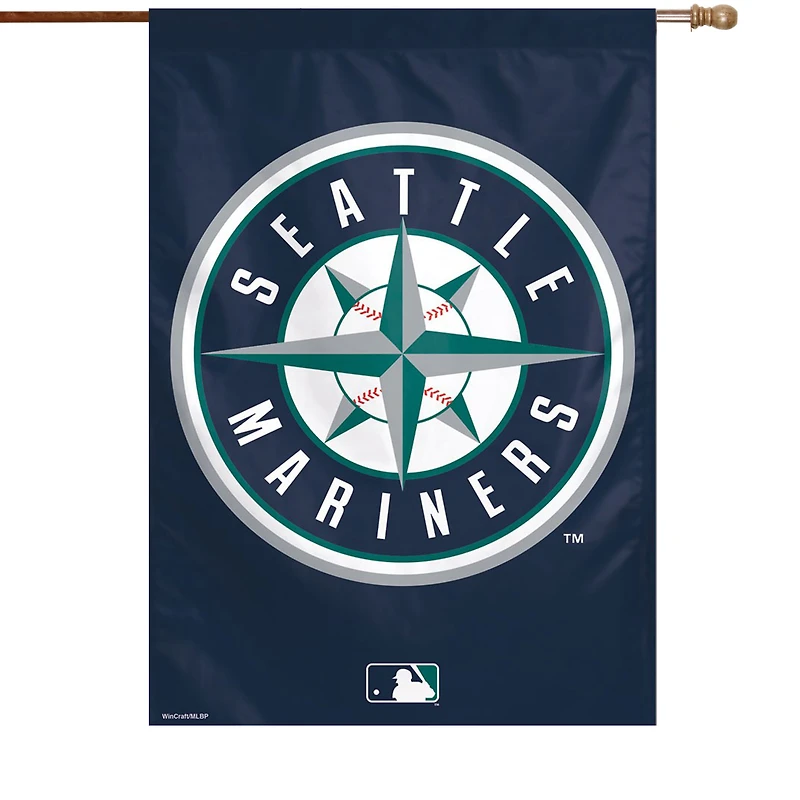 WinCraft Seattle Mariners 28 "x 40" Bannière verticale à logo circulaire simple face