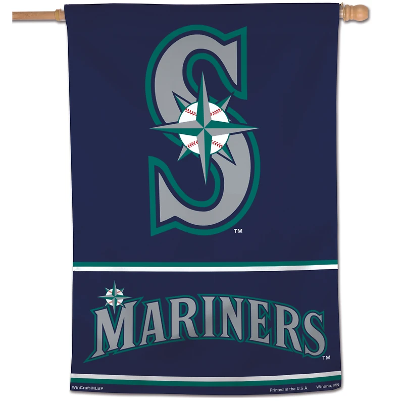 Bannière verticale simple face de l'équipe WinCraft Seattle Mariners 28" x 40"